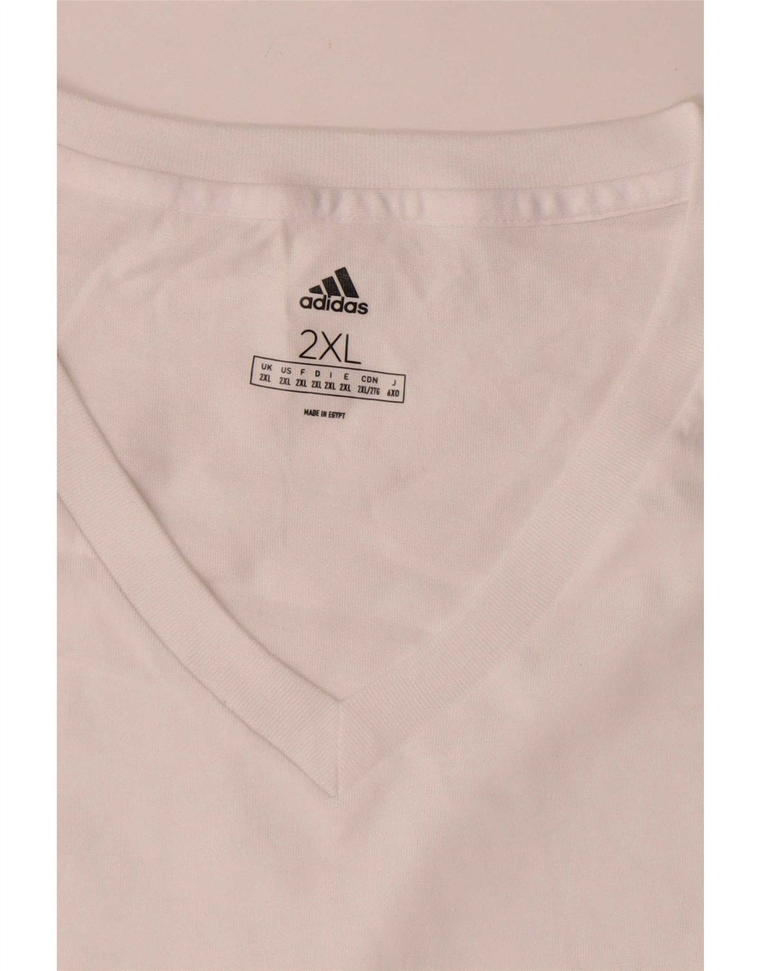 Adidas Herren T-Shirt Top 2XL Weiße Baumwolle