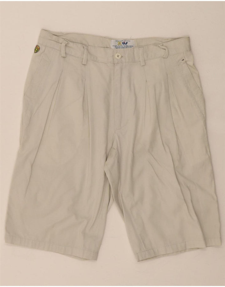 VINTAGE Mens Pegged Casual Shorts W30 Medium  Off White Vintage Vintage and Second-Hand Vintage from Messina Hembry 
