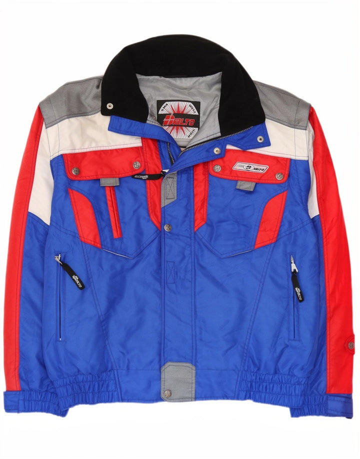 Dialto Herren-Skijacke IT 56 3XL Blaues Colourblock-Polyester