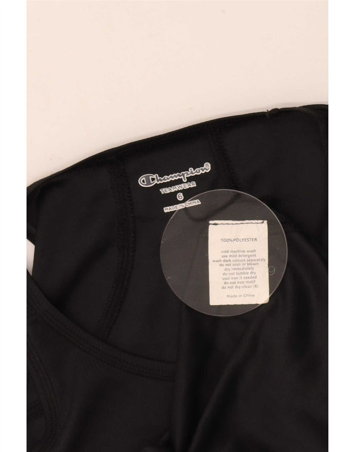 Champion Damen Weste Top UK 6 XS Schwarz Polyester