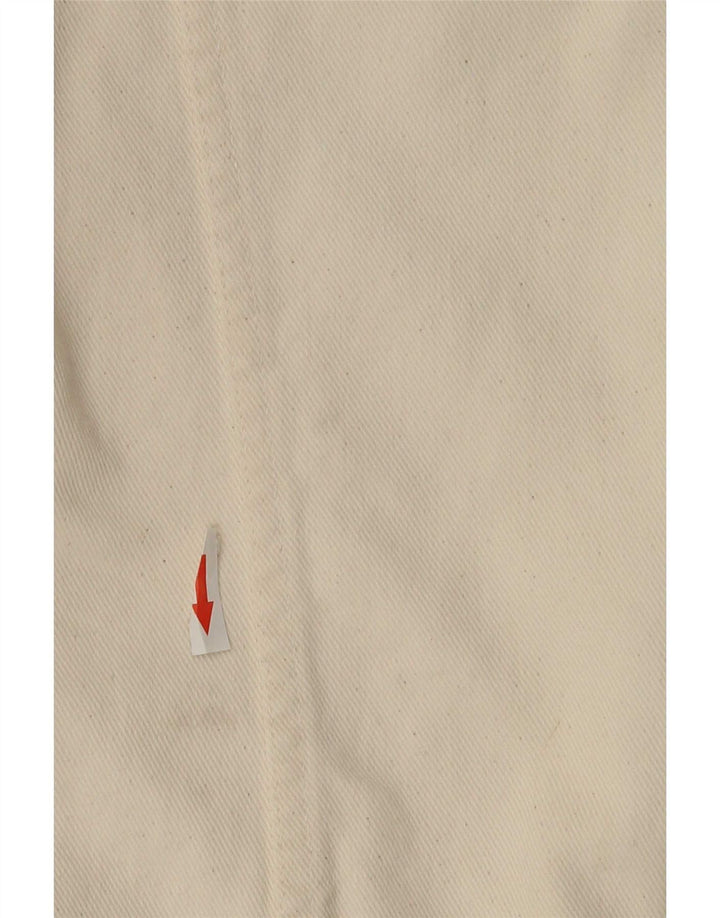 Vintage Damen Jeansjacke UK 20 2XL Off White Baumwolle