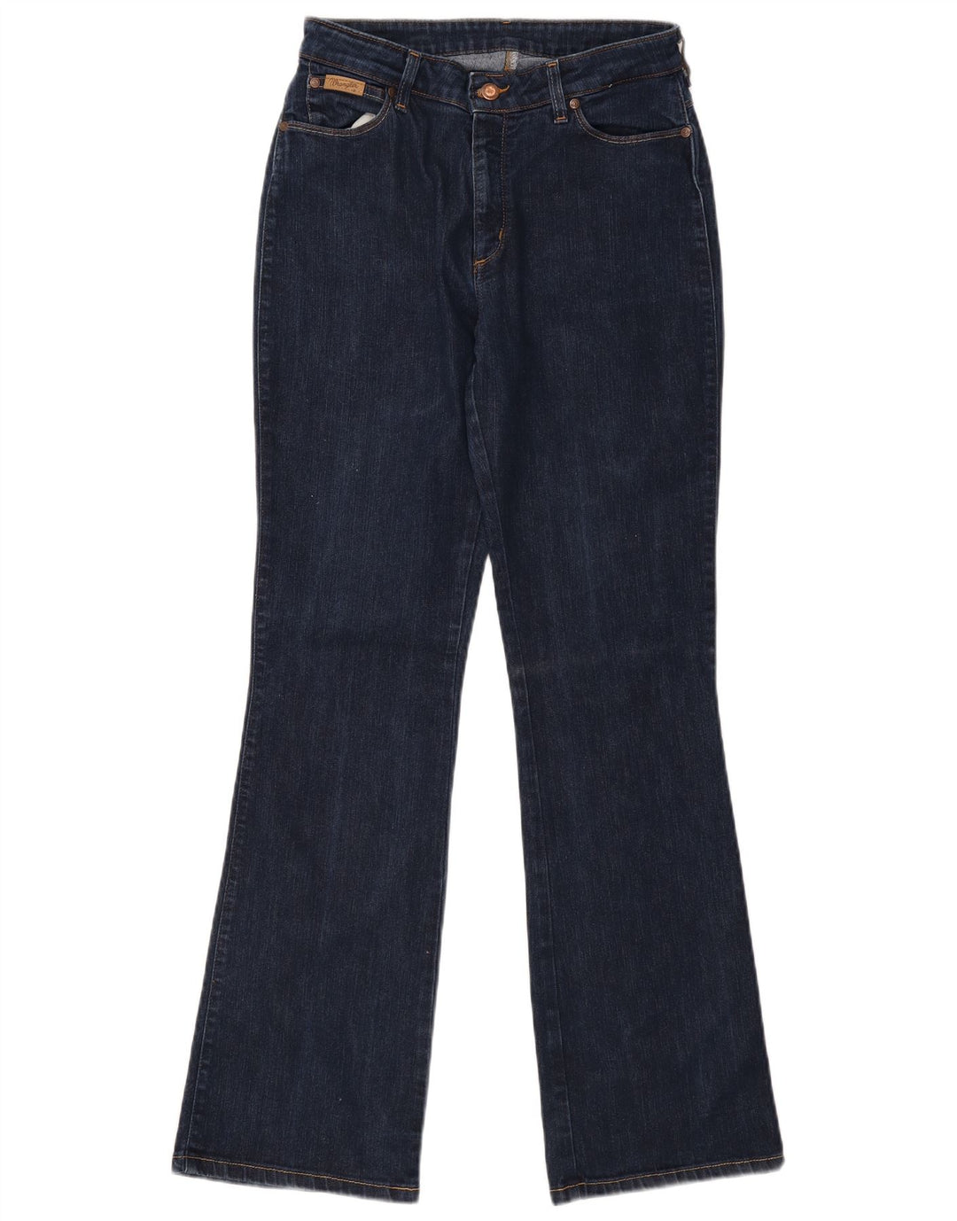 Wrangler Damen Schlagjeans W31 L32 Marineblaue Baumwolle