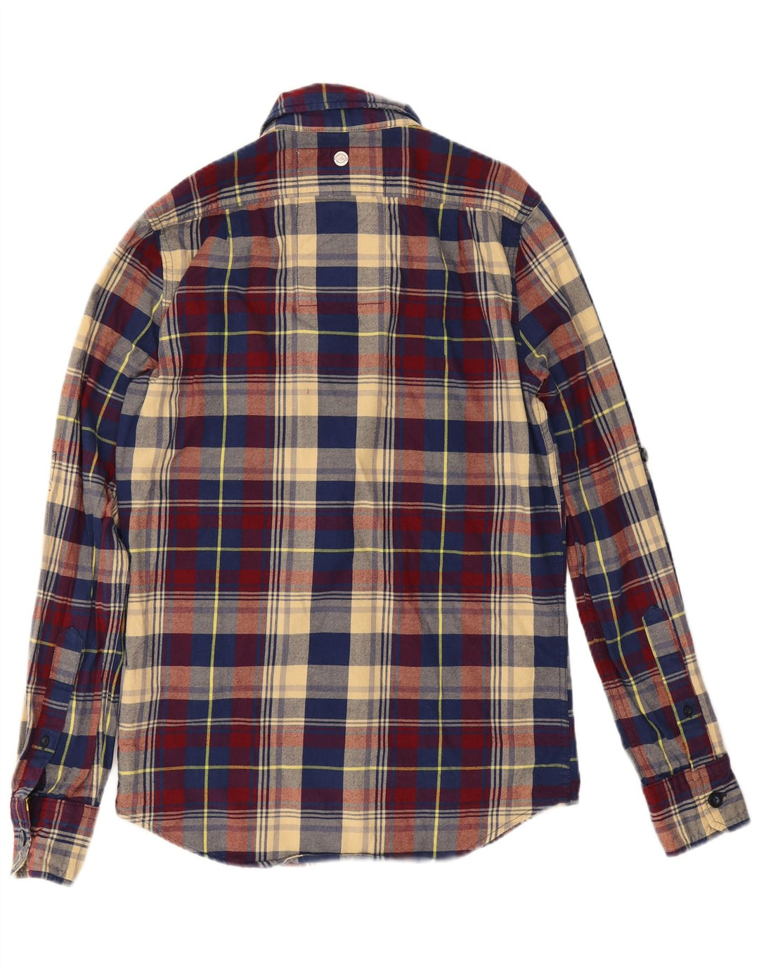 Superdry Herren-Flanellhemd, klein, mehrfarbig, kariert, Baumwolle