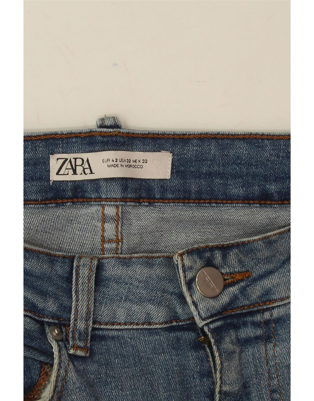 ZARA Womens Skinny Jeans EU 42 Large W32 L30 Blue Vintage Zara and Second-Hand Zara from Messina Hembry 