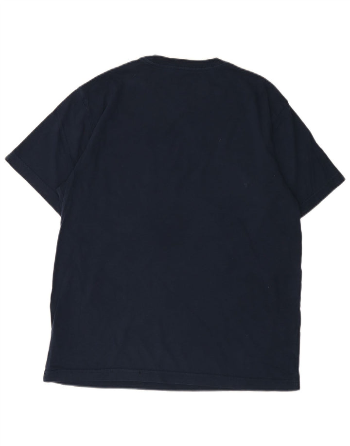 EDDIE BAUER Herren T-Shirt Top Medium Marineblau Baumwolle