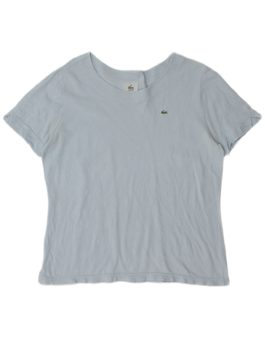 Lacoste Damen T-Shirt Top Größe 48 XL Blaue Baumwolle
