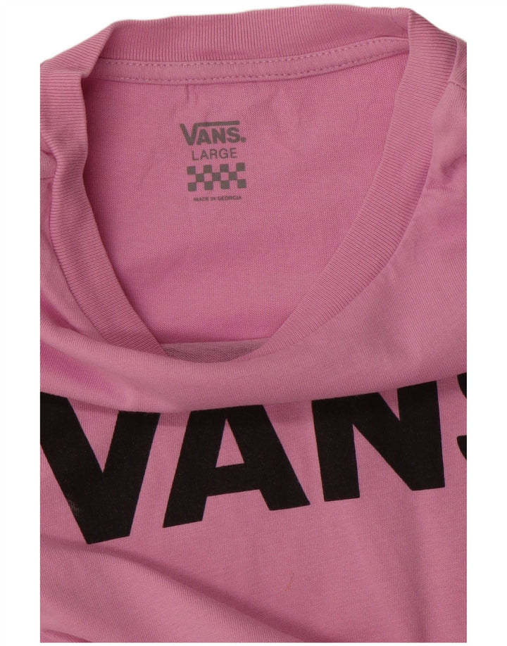 VANS Mädchen T-Shirt mit Grafik, 12–13 Jahre, Größe L, Rosa