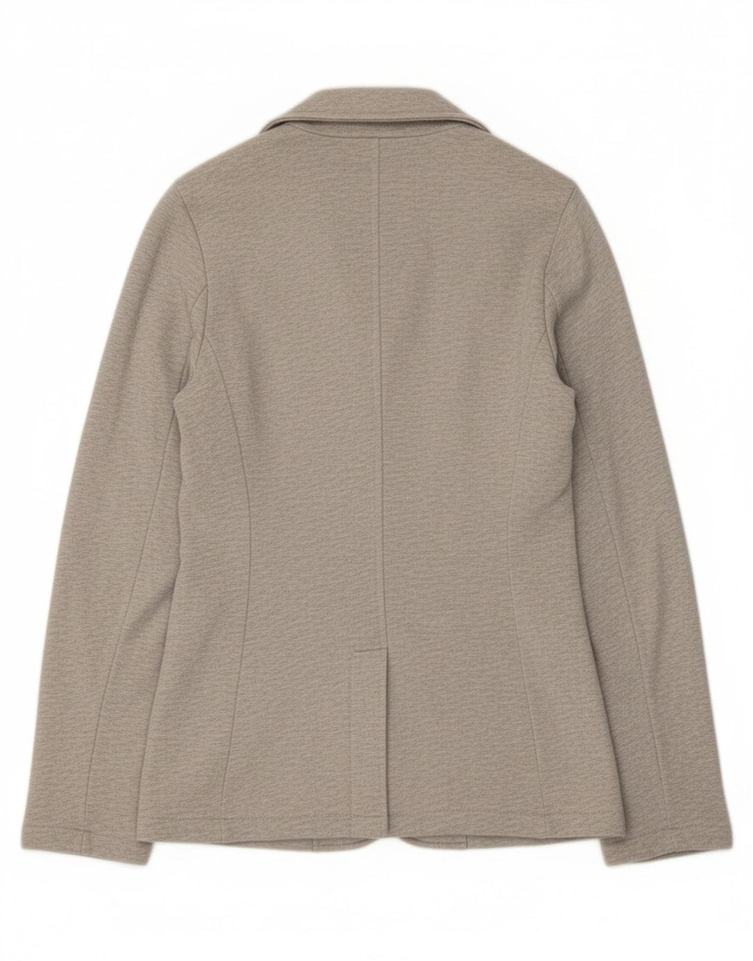 Sun68 Damen-Blazerjacke mit 2 Knöpfen, UK 14, mittelgraue Baumwolle