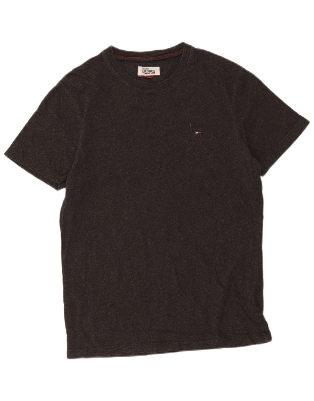 Tommy Hilfiger Herren T-Shirt Top Small Grau Baumwolle