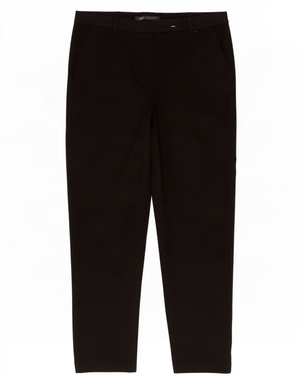 Marks & Spencer Damen Gerade Freizeithose UK 12 Medium W30 L26 Schwarz