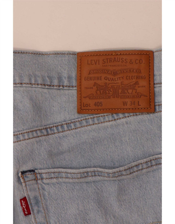 Levi's Herren 405 Denim Shorts W34 Große blaue Baumwolle
