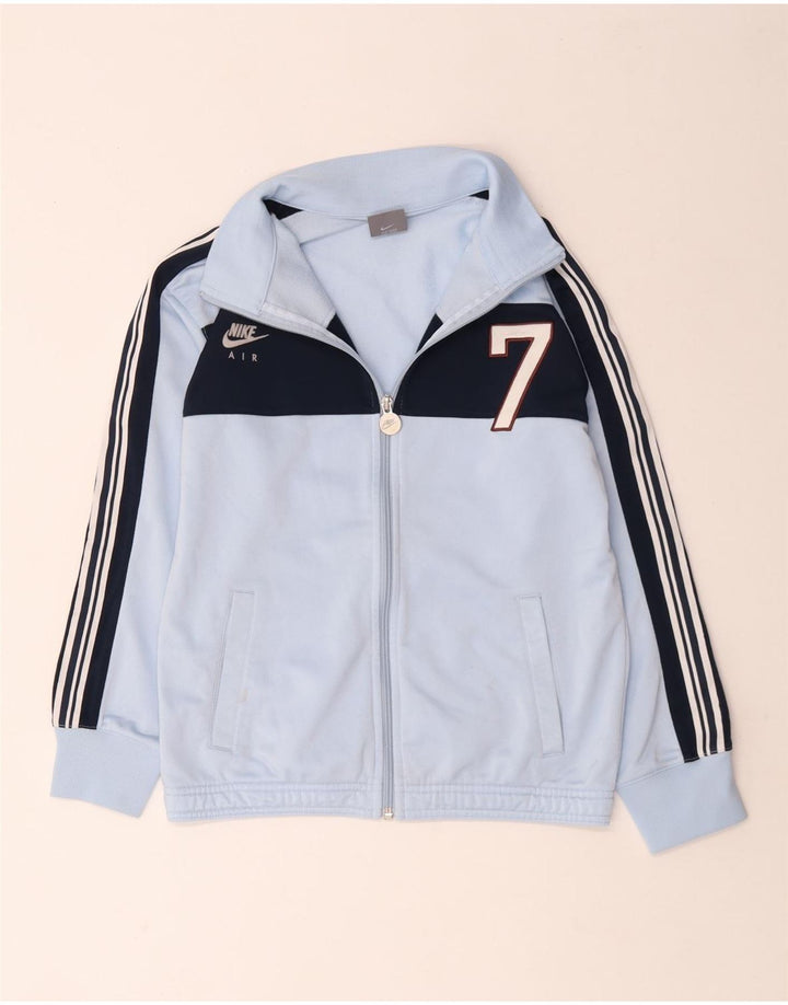 Nike Jungen-Trainingsanzugoberteil mit Grafik, 10–11 Jahre, Mittelblau, Farbblock