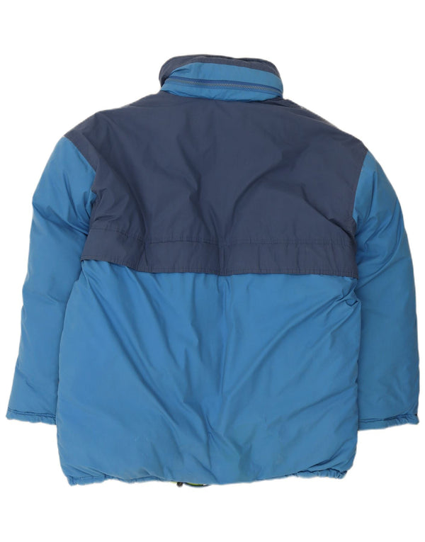 Diadora Herren-Skijacke mit Kapuze, lockere Passform, UK 42, XL, Blau, Farbblock