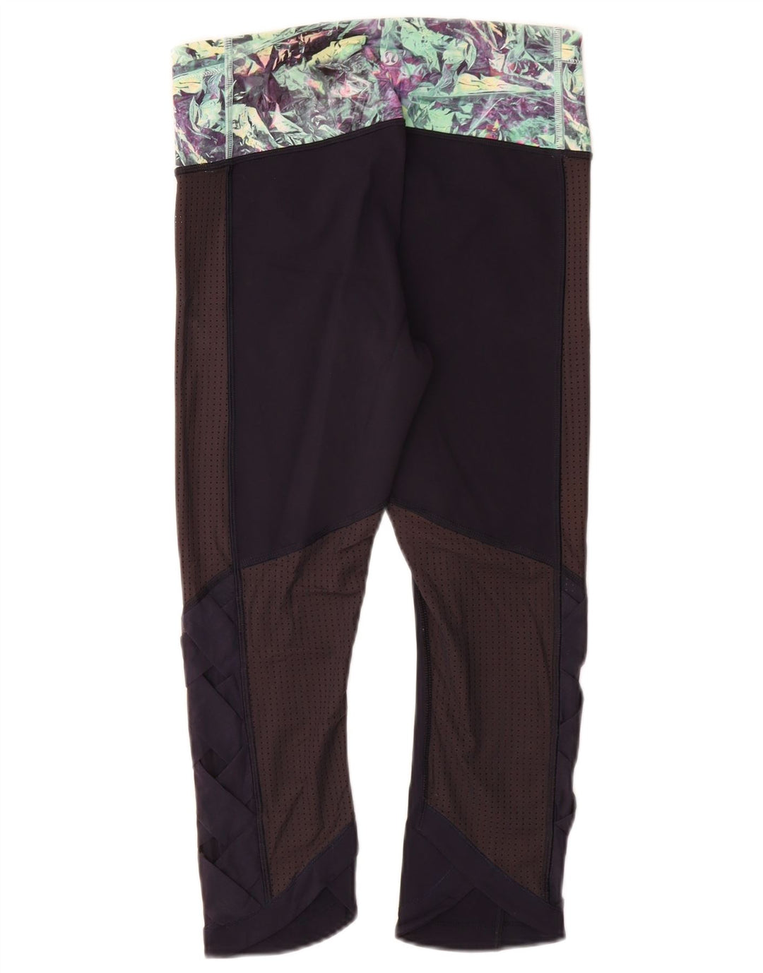 Lululemon Capri-Leggings für Damen, US 6, Mittel, Marineblau, Colourblock-Nylon