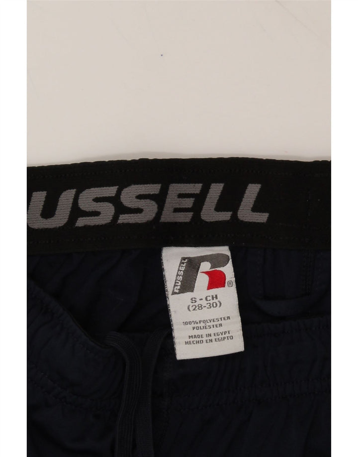 RUSSELL ATHLETIC Mens Sport Shorts Small  Navy Blue Polyester Vintage Russell Athletic and Second-Hand Russell Athletic from Messina Hembry 