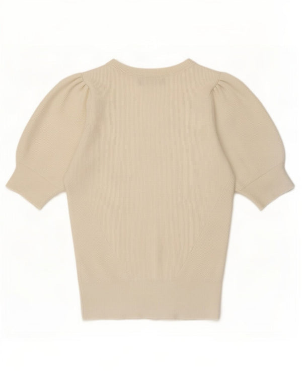 Marks & Spencer Damen-Blusenoberteil, UK 8, Größe S, gebrochenes Weiß, Viskose