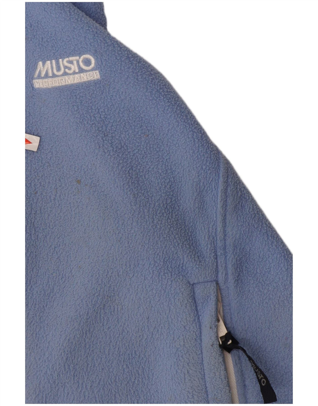 Musto Fleece-Weste für Jungen, 11–12 Jahre, mittelblaues Farbblock-Polyester