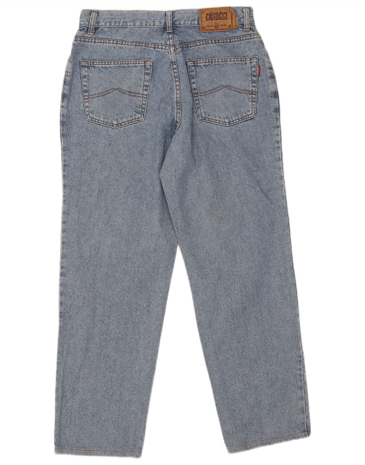 Casucci Herren Straight Jeans W34 L30 Blaue Baumwolle
