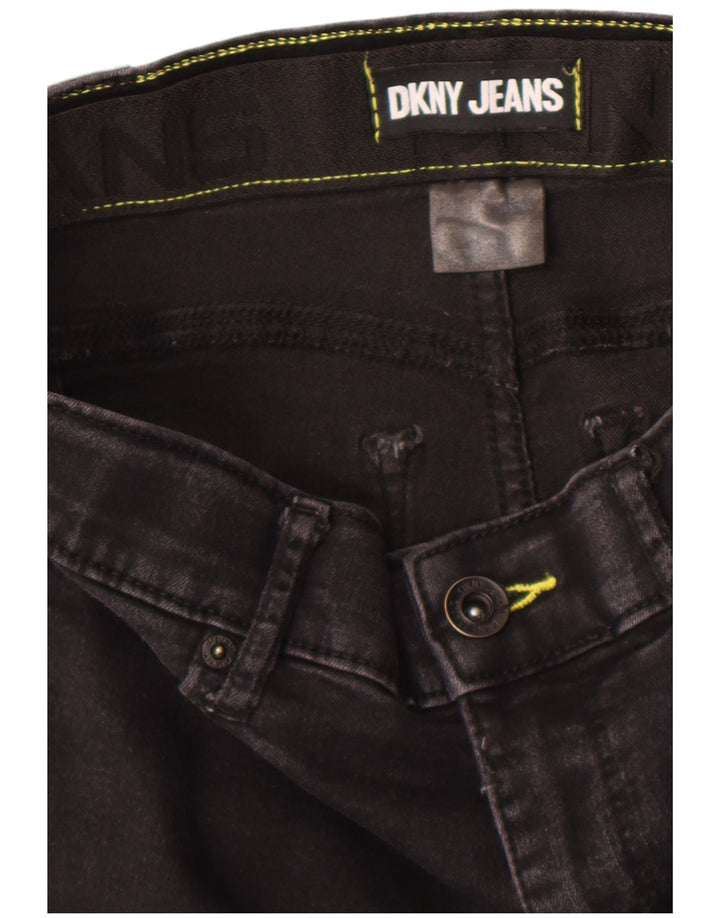 Dkny Damen Skinny Jeans W28 L28 Schwarz