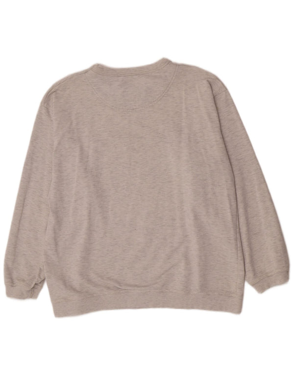 Champion Herren-Sweatshirt mit Grafik, groß, grau gesprenkelte Baumwolle