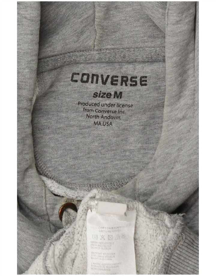 Converse Herren-Kapuzenpullover mit Grafik, mittelgrau gefleckte Baumwolle