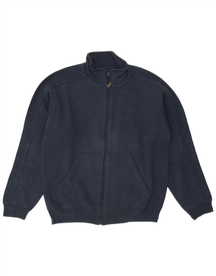 Champion Herren-Trainingsanzug-Oberteil aus mittelblauer, marineblauer Baumwolle
