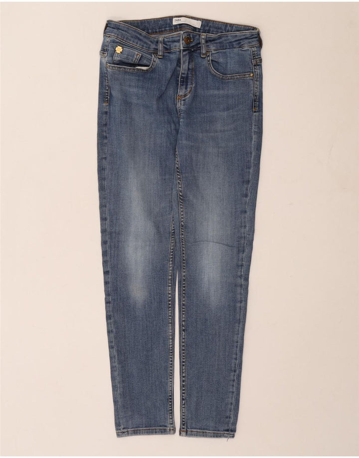 Zara Damen Slim Jeans EU 40 Medium W30 L29 Blau