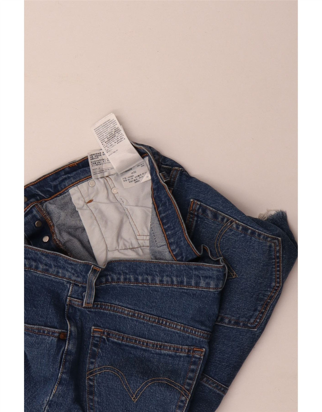 Levi's Damen 501 Denim Shorts W32 Große blaue Baumwolle