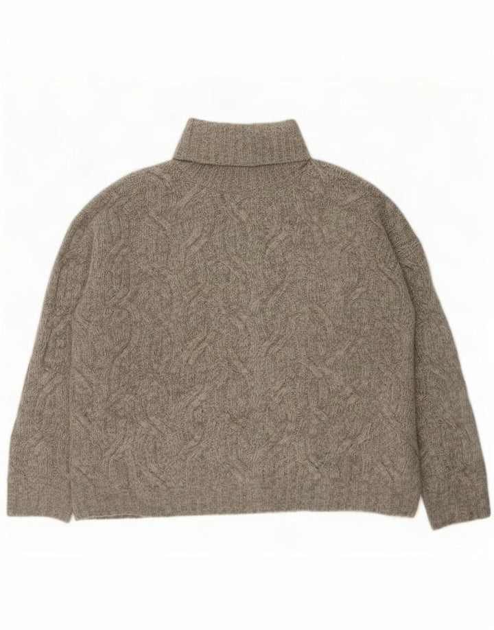 Marks & Spencer Damen-Pullover mit Rollkragen, übergroß, Gr. 16, Grau