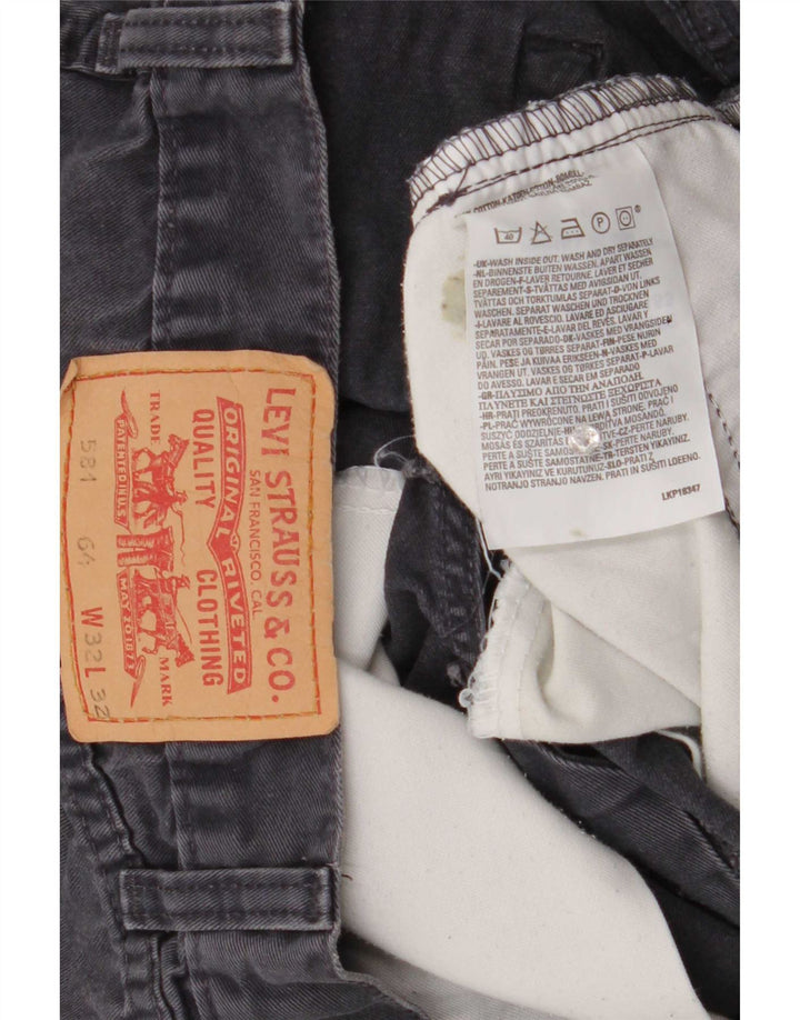Levi's Herren 581 Straight Jeans W32 L32 Graue Baumwolle
