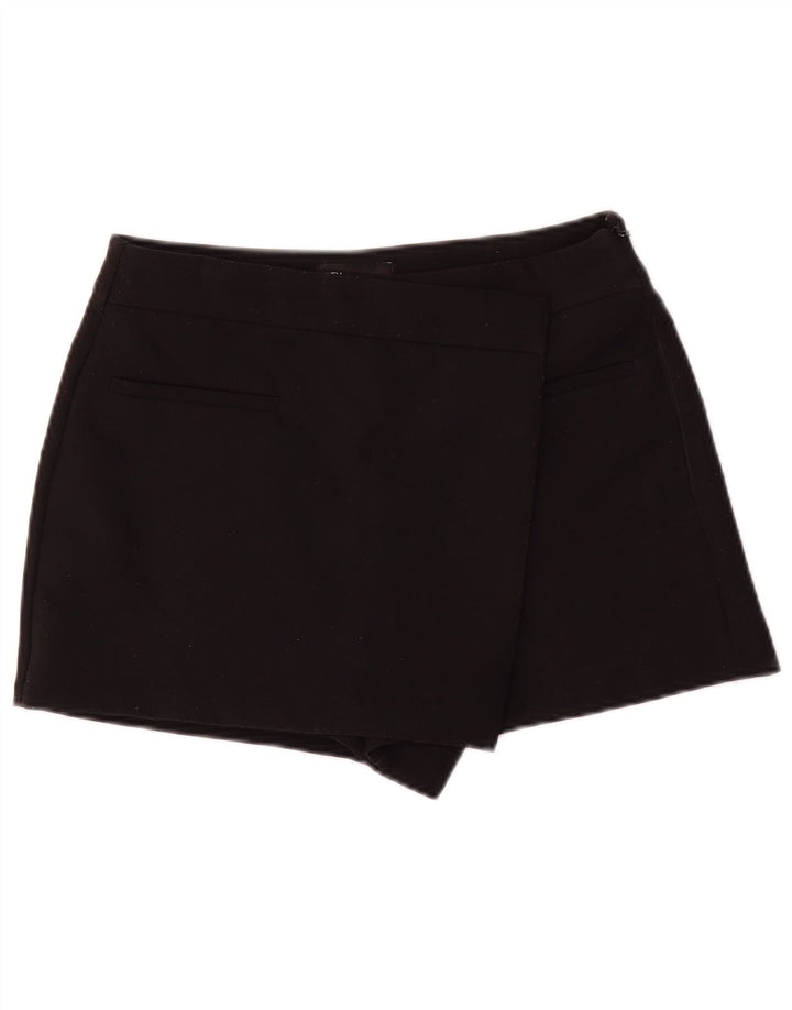 Zara Damen Freizeitshorts Medium W28 Schwarz Polyester