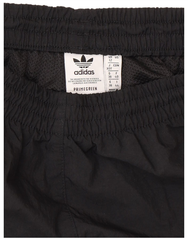 Adidas Damen Sportshorts UK 12 Medium Schwarz Polyester