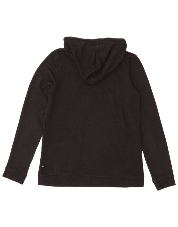 Roxy Womens Graphic Hoodie Pullover UK 14 Mittelschwarze Baumwolle