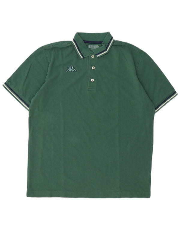 Kappa Herren Poloshirt XL Grüne Baumwolle
