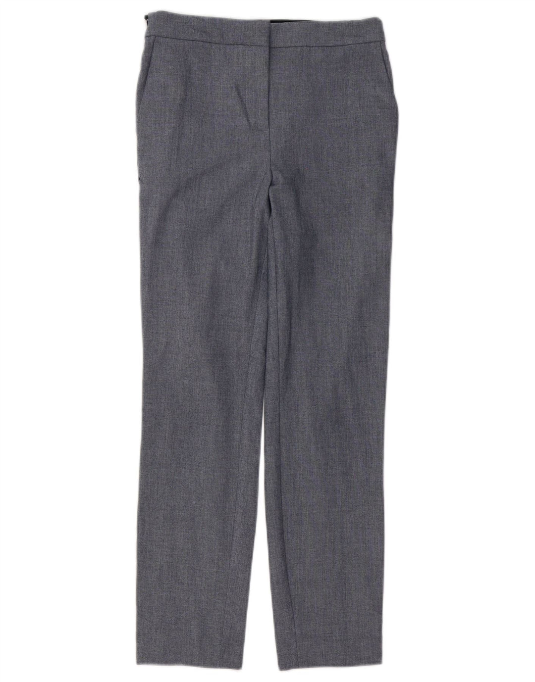 Zara Slim Chino-Hose für Damen, Größe S, W26, L27, grau gestreift, Polyester
