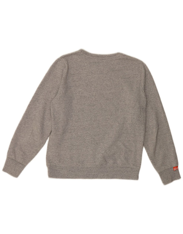 Superdry Herren-Sweatshirt-Pullover XL aus grauer Baumwolle
