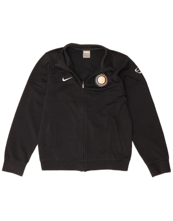 NIKE Jungen Inter Mailand Trainingsanzug, Oberjacke, 12–13 Jahre, schwarzes Polyester