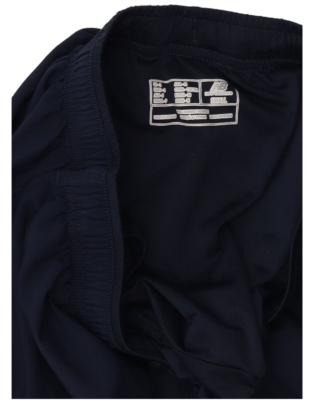 New Balance Herren-Sportshorts, klein, marineblaues Polyester