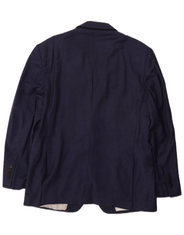 Brooks Brothers Herren Regent Fit Blazer Jacke UK 44 2XL Marineblaue Wolle