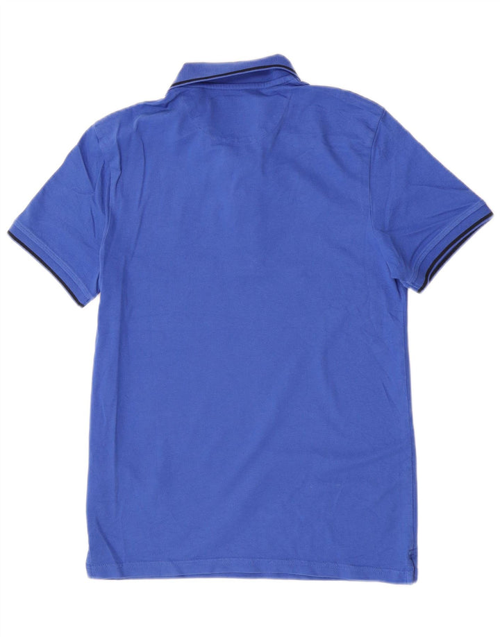 Lyle & Scott Herren-Poloshirt, kleine blaue Baumwolle