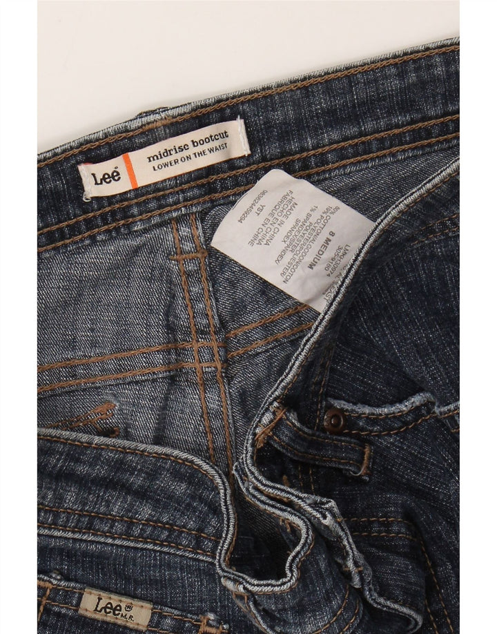 LEE Damen-Capri-Jeans mit mittelhohem Bund, US 8, mittelgroß, W29, blaue Baumwolle