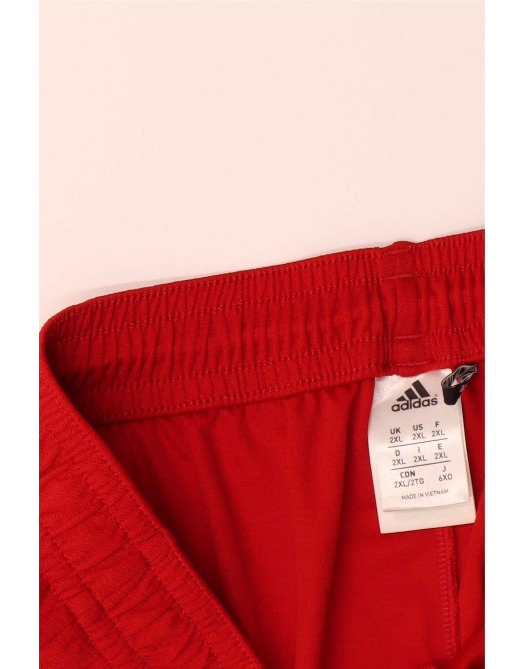 Adidas Herren Climalite Sport Shorts 2XL Rot Colourblock Polyester