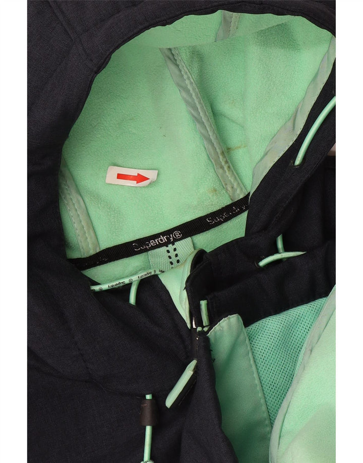 Superdry Herren Windtrekker Hooded Windjacke UK 38 Medium Marineblau