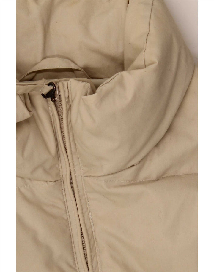 Sergio Tacchini Herren Wattierte Weste UK 42 XL Beige Polyester