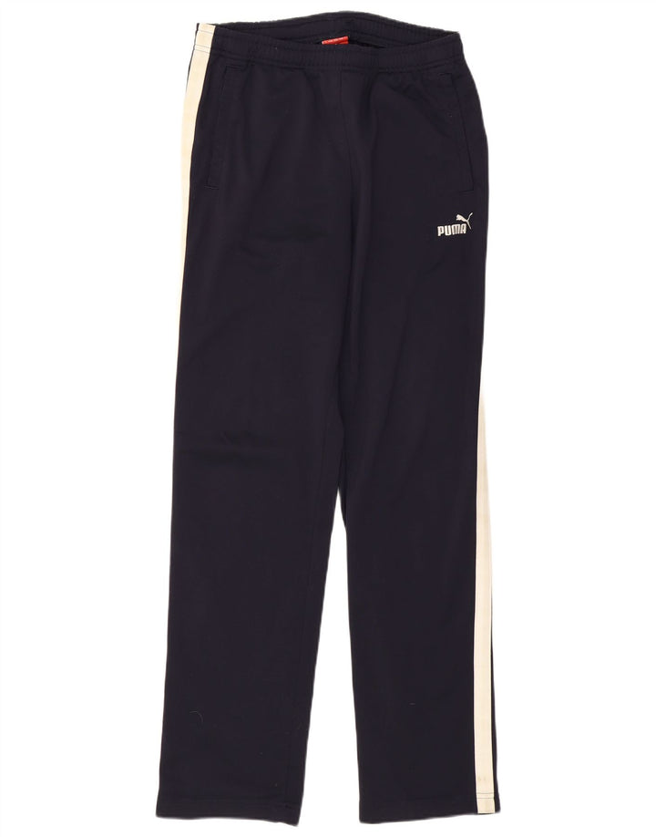 Puma Herren-Trainingshose, Größe S, Marineblau, Farbblock