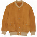 Vintage Herren Wildleder Bomberjacke UK 38 Mittelbraun