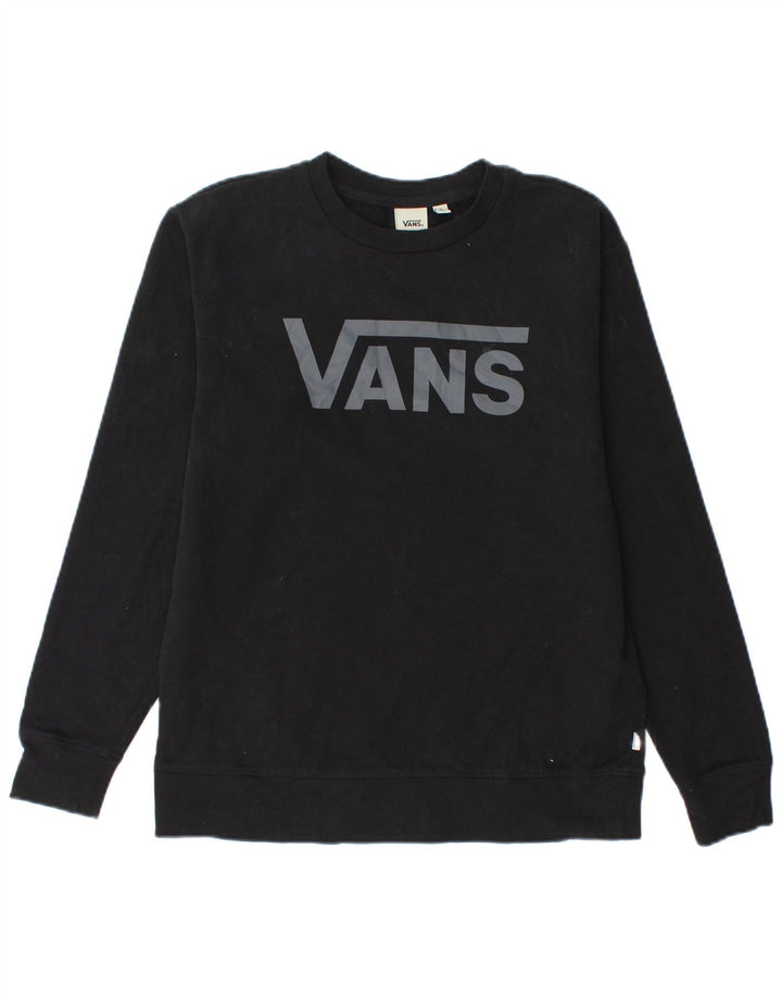 Vans Herren-Sweatshirt mit Grafik, Größe S, Schwarz, Baumwolle