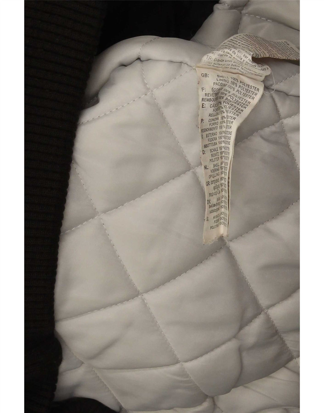 Lotto wattierte Herrenjacke mit Kapuze, UK 40, Größe L, Schwarz, Colourblock-Polyester