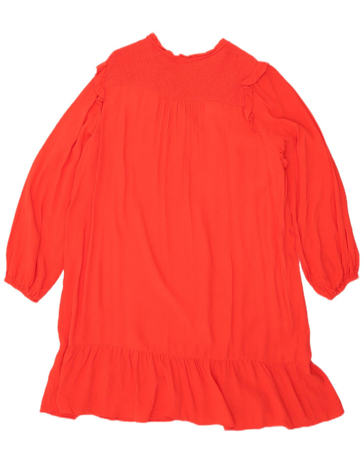 Marks & Spencer Langärmliges, übergroßes Etuikleid für Damen, Gr. 40, Größe L, Rot