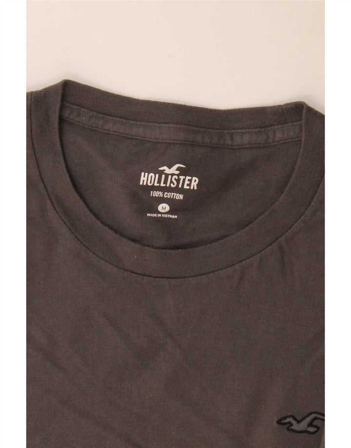 Hollister Herren-T-Shirt-Oberteil aus mittelgrauer Baumwolle